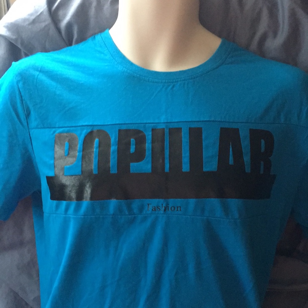 XIOS - (M) Blue T-Shirt "Popular- Fashion"